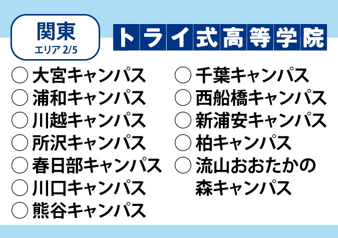 トライ式高等学院（関東エリア）