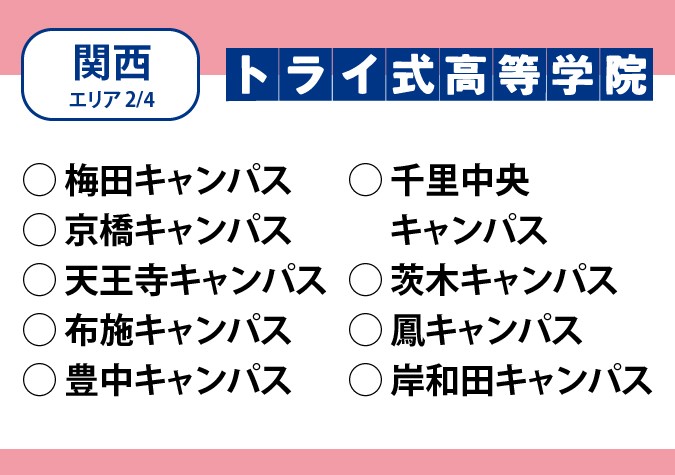トライ式高等学院（関西エリア）