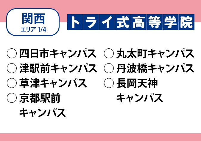 トライ式高等学院（関西エリア）