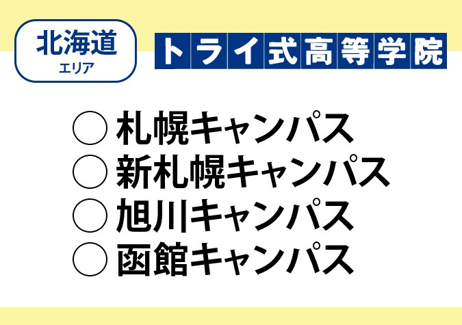 トライ式高等学院（北海道エリア）